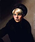 Kirk Richards Canvas Paintings - Portrait of the Artist's Wife, Linda